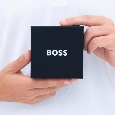 Чоловічий шкіряний браслет BOSS колекція ARES з плетеної шкіри, коричневий (One Size)