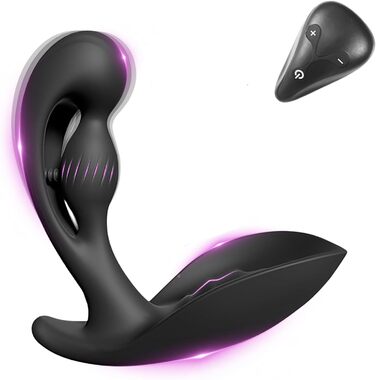 Анальний вібратор для чоловіків PINTLE з пультом керування: 10 режимів вібрації, масажер яєчок