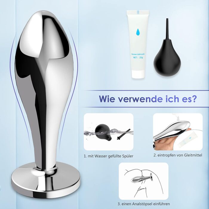 Набір металевих анальних пробок 3 шт. з кристалічною алмазною накінечкою. 3 розміри (малий, середній, великий). Безпечний медичний метал, для початківців та досвідчених, для пар. Анальні іграшки для чоловіків та жінок