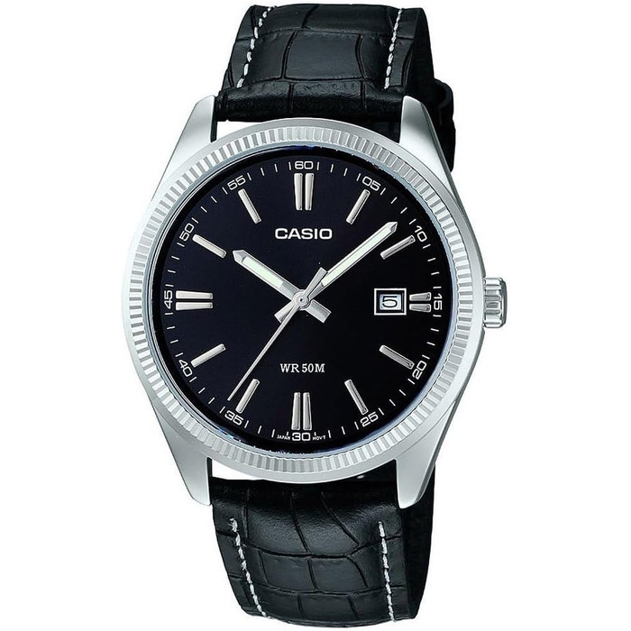 Чоловічий наручний годинник Casio Collection чорного кольору