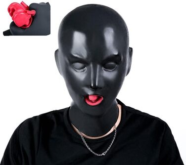 Маска для голови Hipipro Latex, доросла, повна маска з фіксатором для носа та рота