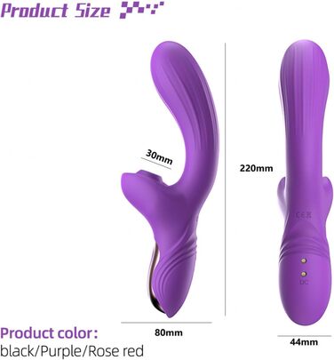 Вібратор жіночий Sexspielzeug Rabbit, 10 режимів, чорний