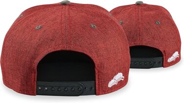 Набір бейсболок Soulbuddy для батька та сина (2 шт) — сімейний комплект кепок Snapback, темно-червоні, регульований розмір