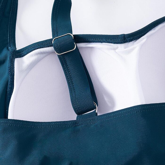 Купальник суцільний жіночий Monokini з регульованими бретелями, темно-зелений, розмір XL