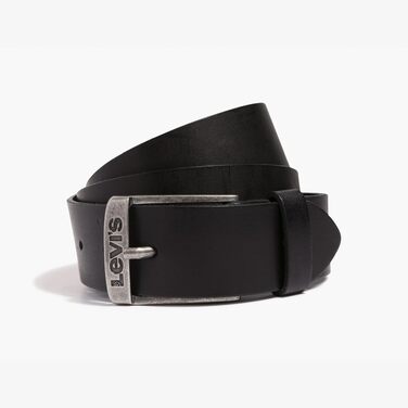 Чоловічий шкіряний ремінь Levi's New Duncan, чорний, розмір 100
