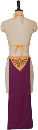 Костюм косплею Принцеси Зельди VEECOOCOS: сексуальний набір нижньої білизни, костюм на Хелловін, сукня 3XL фіолетового кольору