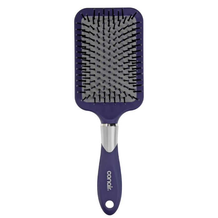 Масажний paddle-брашинг для волосся Conair Velvet Touch, розчісуюча щітка для всіх типів волосся