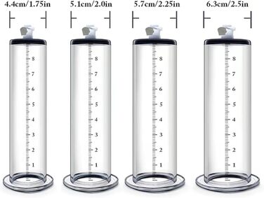 Вакуумний насос для збільшення статевого члена з манометром, аксесуар для чоловіків, преміум-якість, м'який та гнучкий (22.9*4.4 см)