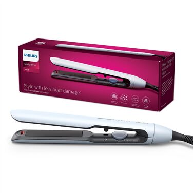 Випрямляч для волосся Philips серії 5000 з технологією ThermoShield, білий (BHS520/00)