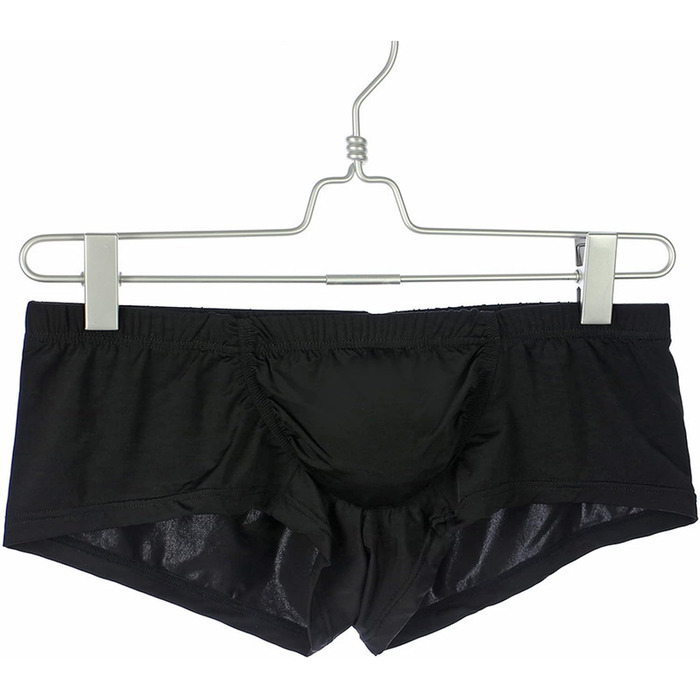 Чоловічі шорти Faringoto, боксери-сліпи з шовку, чорного кольору, дихаючі