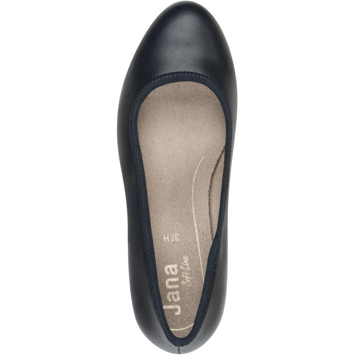 Жіночі туфлі Jana Pumps із синтетичних матеріалів, повнота H, темно-сині (40 EU)