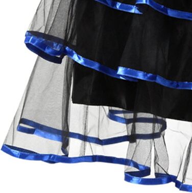 Жіноче корсетне бюстгальтер з мережива, повномірний, з кісточками, вінтажний корсет, корсаж, костюм на Хелловін, блакитний (M)