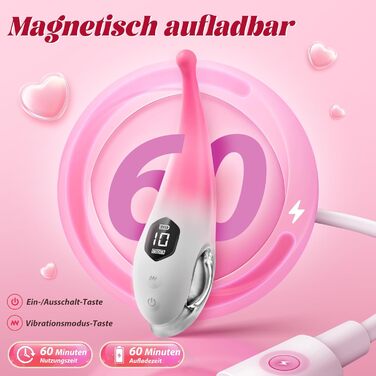 Вібратор для жінок Klitoris Vibrator: 10 режимів, сильний, тихий, стимулятор клітора та анальний дildo для пар. Інтимні іграшки для дорослих.