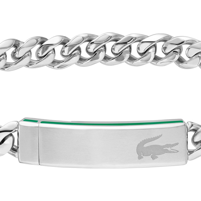 Чоловічий браслет Lacoste Baseline з ланцюжком, сріблястий