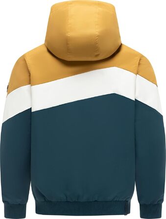 Чоловіча легка перехідна куртка Ragwear Stewie Block: водонепроникна та дихаюча вітровка з капюшоном, колір Cinnamon, розмір XL