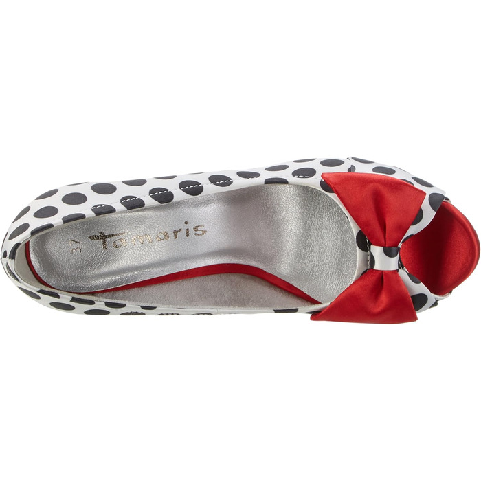 Жіночі туфлі-човники Tamaris 29300, багатоколірні в горошок (Blk Dots Comb), розмір 40 EU