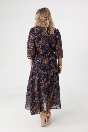 Коктейльна шифонова сукня міді FEMIMODA, розмір 44