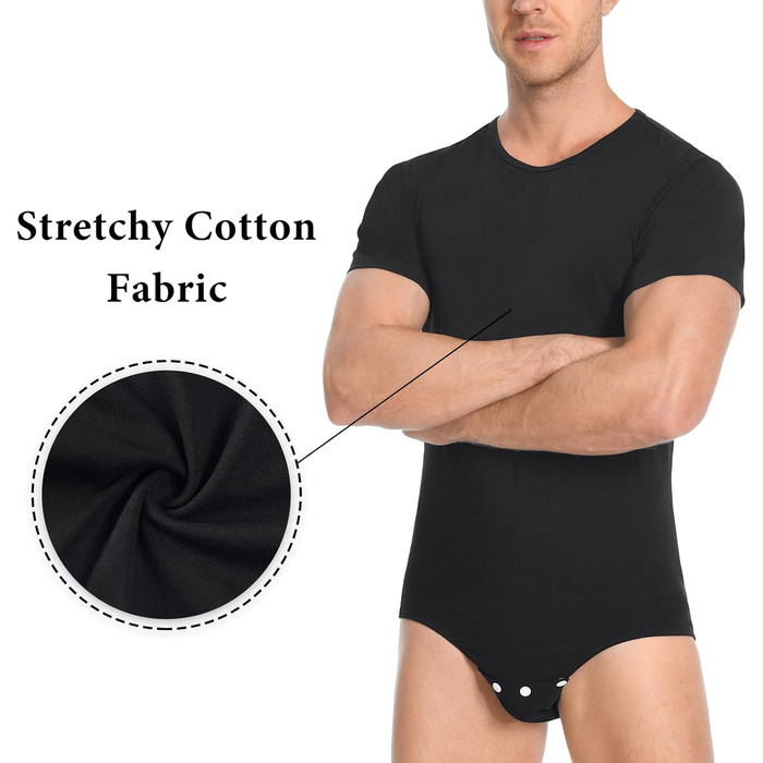 Комбінезон чоловічий Littleforbig з бавовни, вільний крій, чорний, XL