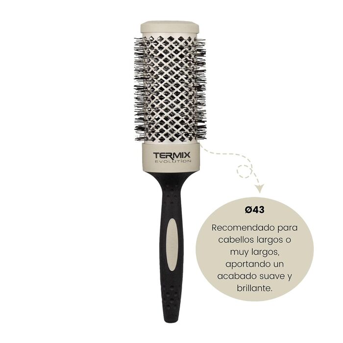 Термощітка для волосся Termix Evolution Soft Ø37 мм для тонкого волосся, округла, колір Okre