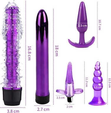 Набір для БДСМ з 26 елементів Qoosea: наручники, феттери, анальні пробки, іграшки для пар. Чорний колір.