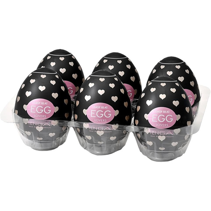 TENGA EGG Easy Beat - чоловічий мастурбатор з 6 внутрішніми структурами та 6 одноразовими оболонками