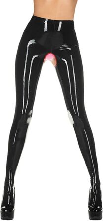 Легінси з латексу для жінок, сексуальний дизайн з відкритим кроком, індивідуальний колір M