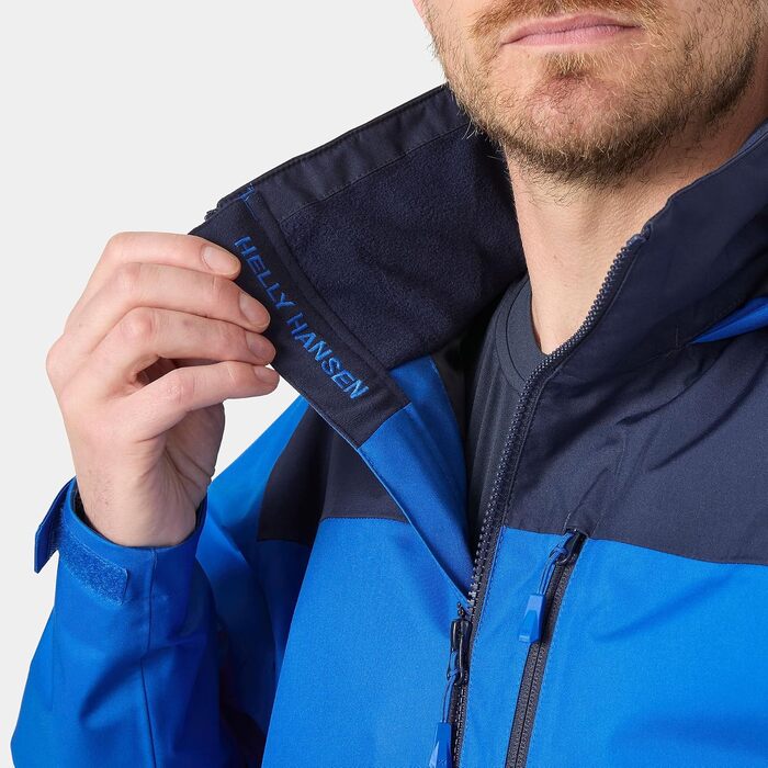 Чоловіча утеплена куртка-мідлейєр Helly Hansen Midlayer Crew Jacket 2.0 з капюшоном, водонепроникна outdoor куртка (L, Kobalt 2.0)