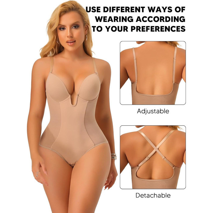 Боді-корректор JoyShaper Daen для живота та талії, бежевий, розмір S