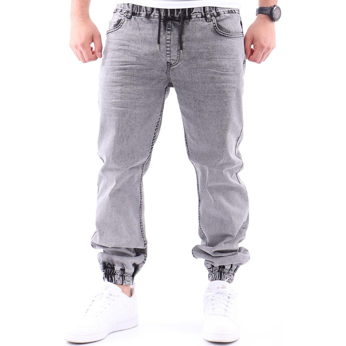 Чоловічі джинсові джогери Reslad Slim Fit RS-2073, сірі (розмір M)