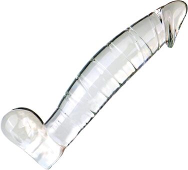 Скляний анальний дildo Hrekssi: реалістичний дизайн, стимуляція G-точки, для жінок та чоловіків