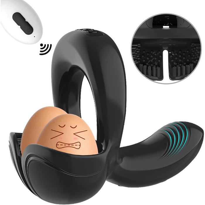 Вібраційний кільце для статевих органів, масажер простати та яєчок. Інтимні аксесуари для чоловіків. Самостійні іграшки для чоловіків