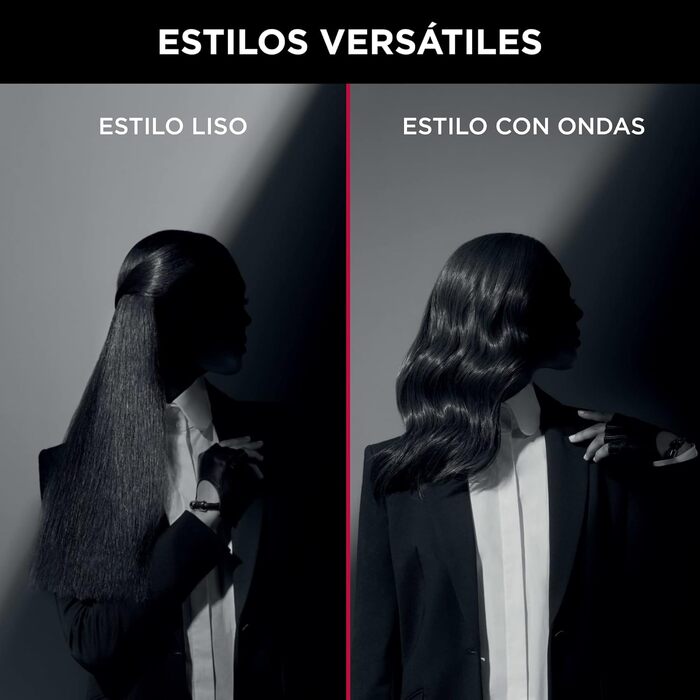 Випрямляч для волосся Rowenta x Karl Lagerfeld SF411L Extra Liss: керамічне покриття з кератином, 6 температурних режимів, швидкий нагрів, чорний