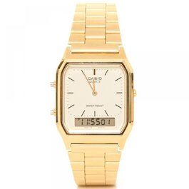 Аналогово-цифровий годинник Casio AQ-230GA-9DMQYES золотистого кольору