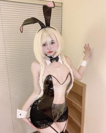 Костюм Зайчика для Дівчат JasmyGirls: Косплей, Рав, Карнавал, Хелловін. Прозорий шкіряний боді (Чорний, X-Small - Medium)