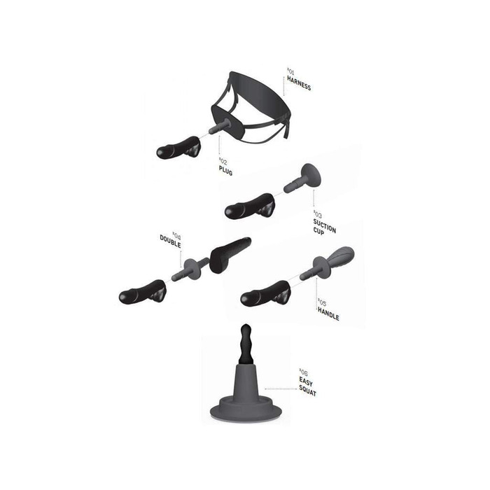 Виробник Hung System: Дилда 'Jaws' з Vac-U-Lock, 27x 6-9 см