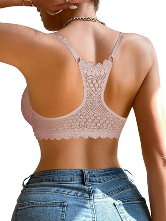 Чорний мереживний бюстгальтер GORGLITTER з кісточками та push-up (90B)