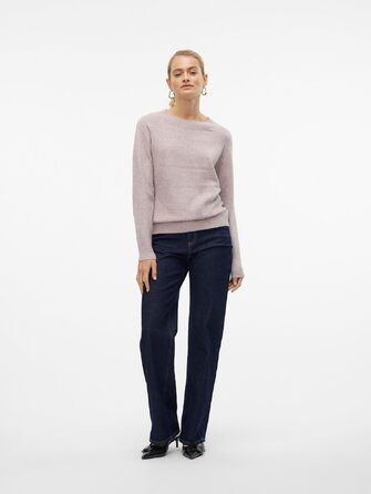 Жіночий в'язаний светр Vero Moda VMDOFFY, колір Woodrose, розмір L