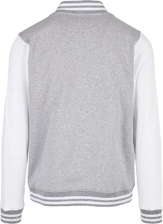 Чоловічий бомбер Build Your Brand Bb004-basic College Jacket, чорно-білий