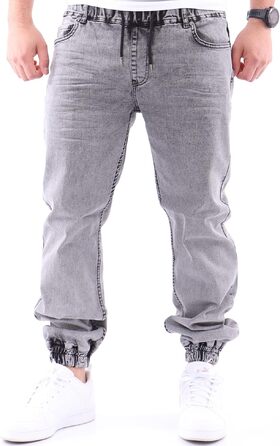Чоловічі джинсові джогери Reslad Slim Fit RS-2073, сірі (розмір M)