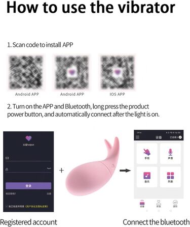 Вібратор з дистанційним керуванням та додатком, 10 режимів вібрації, для жінок, портативний, для стимуляції G-точки, для пар, рожевий