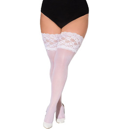 Спідниця-халтер для жінок Legg Story, мереживо, силіконові смуги, розмір XXL, білий