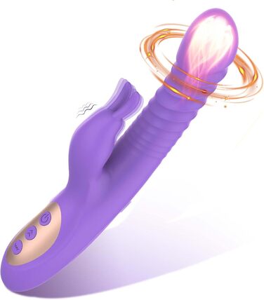 Вібратор для жінок LYAMais G-Spot з 10 рівнями вібрації, телескопічний, кролик, сексуальні іграшки для дорослих