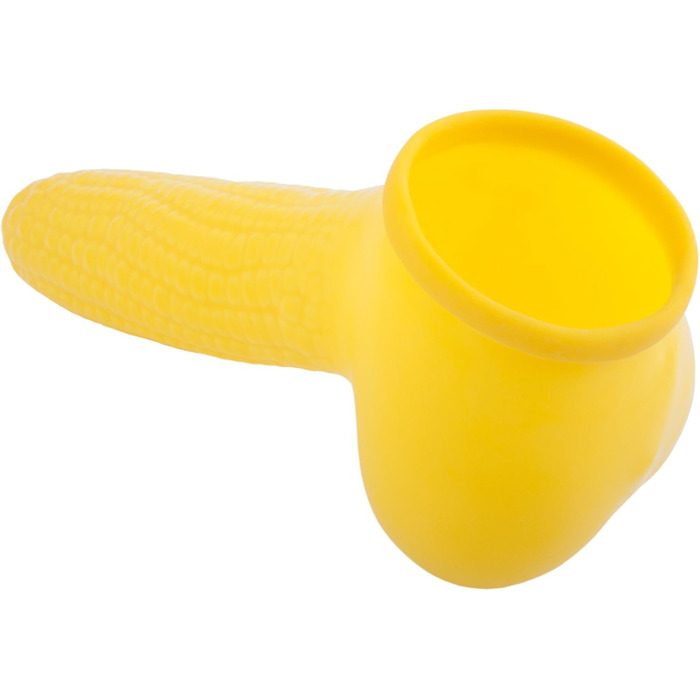 Штучний презерватив-накладка на пеніс з дизайном кукурудзи (13 см)