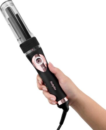 Автоматичний стайлер для локонів BaByliss Curl Secret Lite C1031E, 19 мм, 5 рівнів температури до 210°C, чорний з рожевим золотом