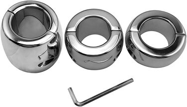 Металевий кільце для яєчок Hrekssi з магнітом, 30 мм - для контролю еякуляції, SM, сталевий