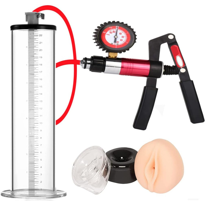 Набір для збільшення пеніса з силіконовим шлангом, 5 розмірів, для чоловіків, ручний вакуумний екстендер-тренажер