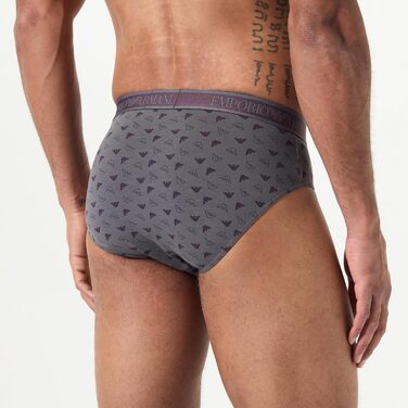 Труси чоловічі Emporio Armani (3 шт. в упаковці) XL, чорний/темно-сірий/магнітний