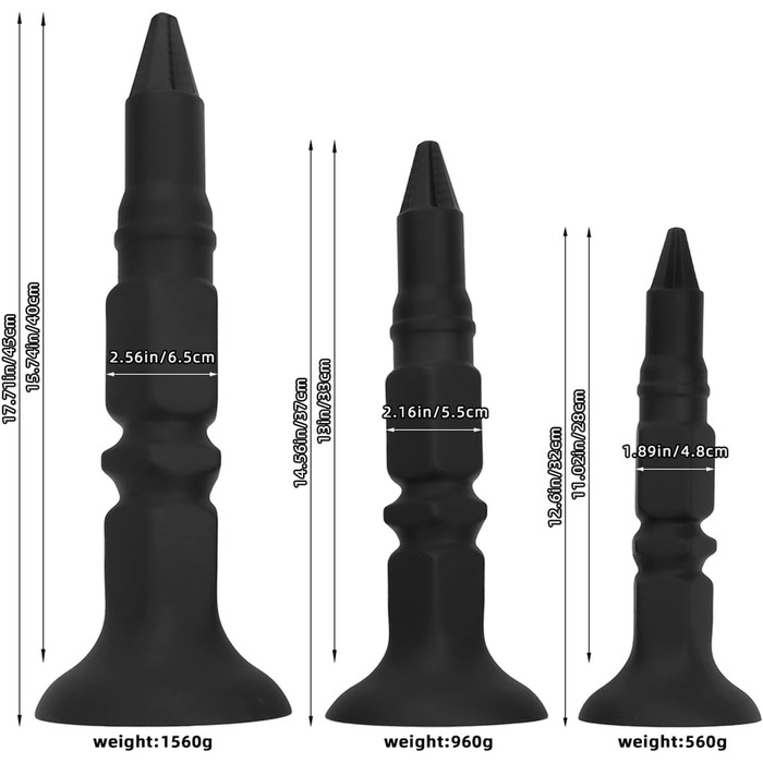 Анальний дилататор Yasexx Giant Monster з присоскою для стимуляції простати та ануса (S)
