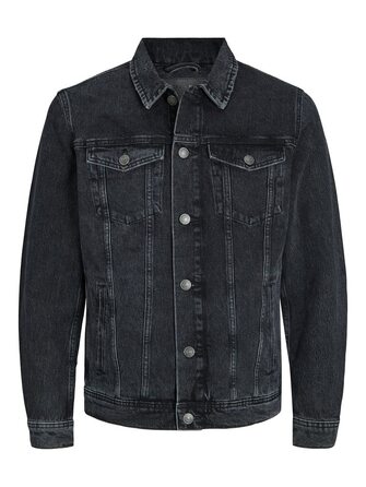 Чоловіча джинсова куртка JACK & JONES чорного кольору, розмір XXL