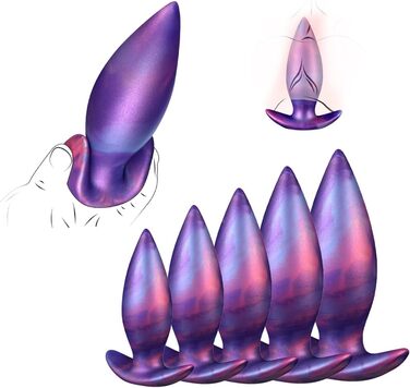 Анальний плаг Kuaecr Weichen Silikon XL для масажу G-точки та простати | Іграшки для дорослих